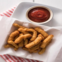 Mashed potato fries on a plate
